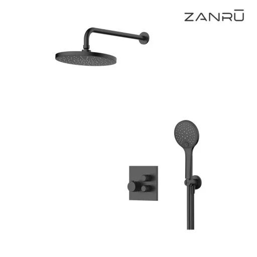 ZANRU Concealed Thermostatic Mixer Set With Push Button ZN606MPRIX | Shower Concealed